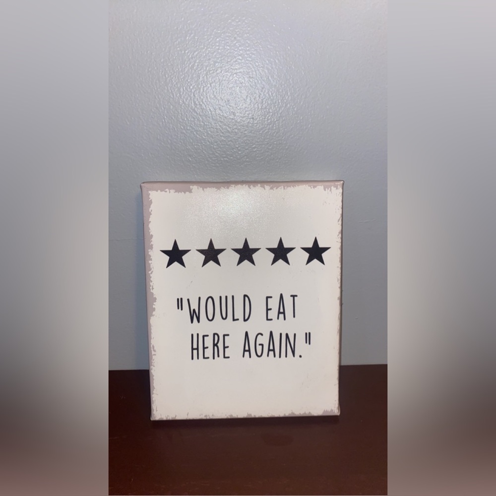 Wall art - restaurant review